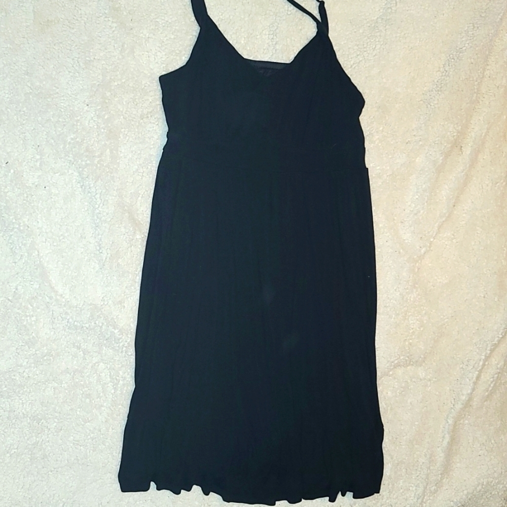 Torrid Size 1x plus black spaghetti strap dress